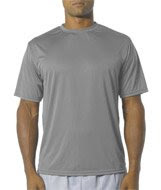 A4 Men's Marathon Performance Wicking T-Shirt, Graphite, Large On Sale
