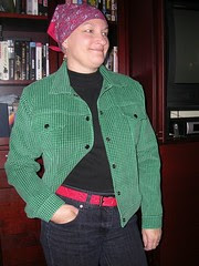 green cord jacket