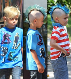 Kingston Rossdale, 5, Debuts Blue Mohawk - Us Weekly