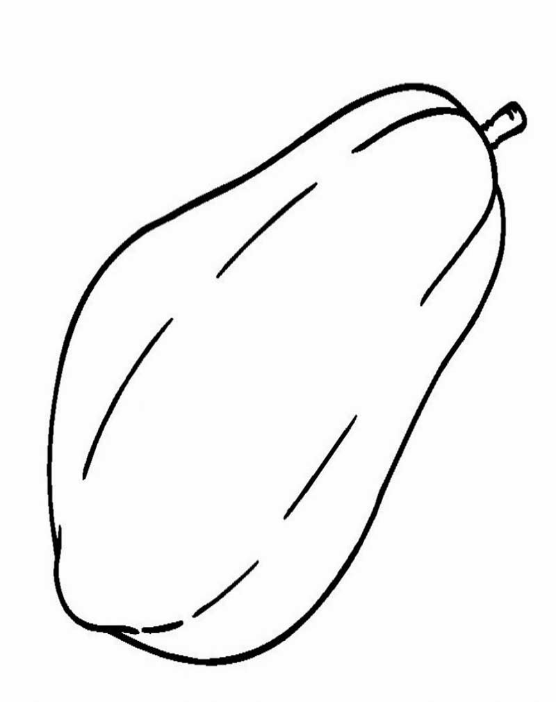 Gambar Buah Hitam Putih