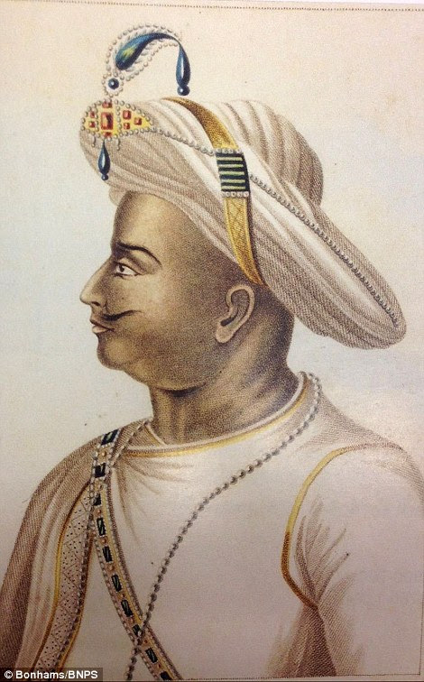 The Tiger of Mysore: Wellington's first worthy adversary on his way to Waterloo died on the battlefield before troops plundered the city and palace, returning to Britain with the spoils of war. A collection of these items will go on sale at London auction house Bonhams this month