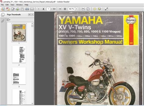 PDF Yamaha Tr1 1981 1985 Service Repair Manual