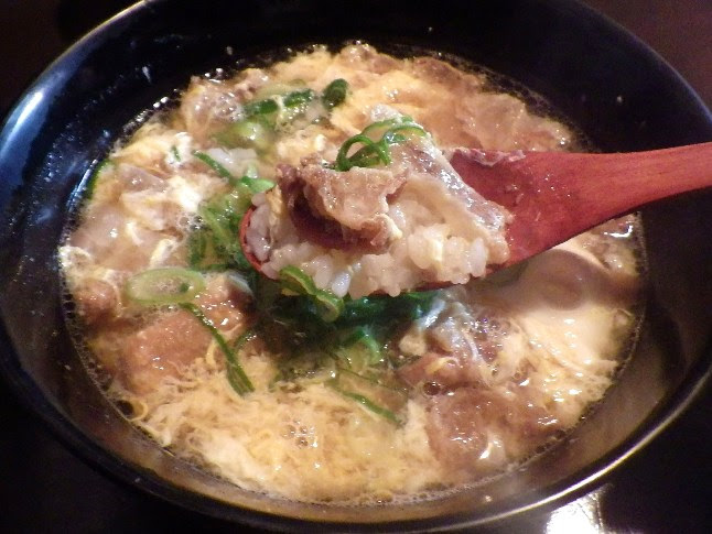 油かす雑炊 かすまる 大阪 福島 丼王への道