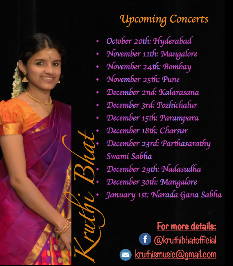 Concerts Kruthi Bhat Lyrics for top songs by kruthi bhat.