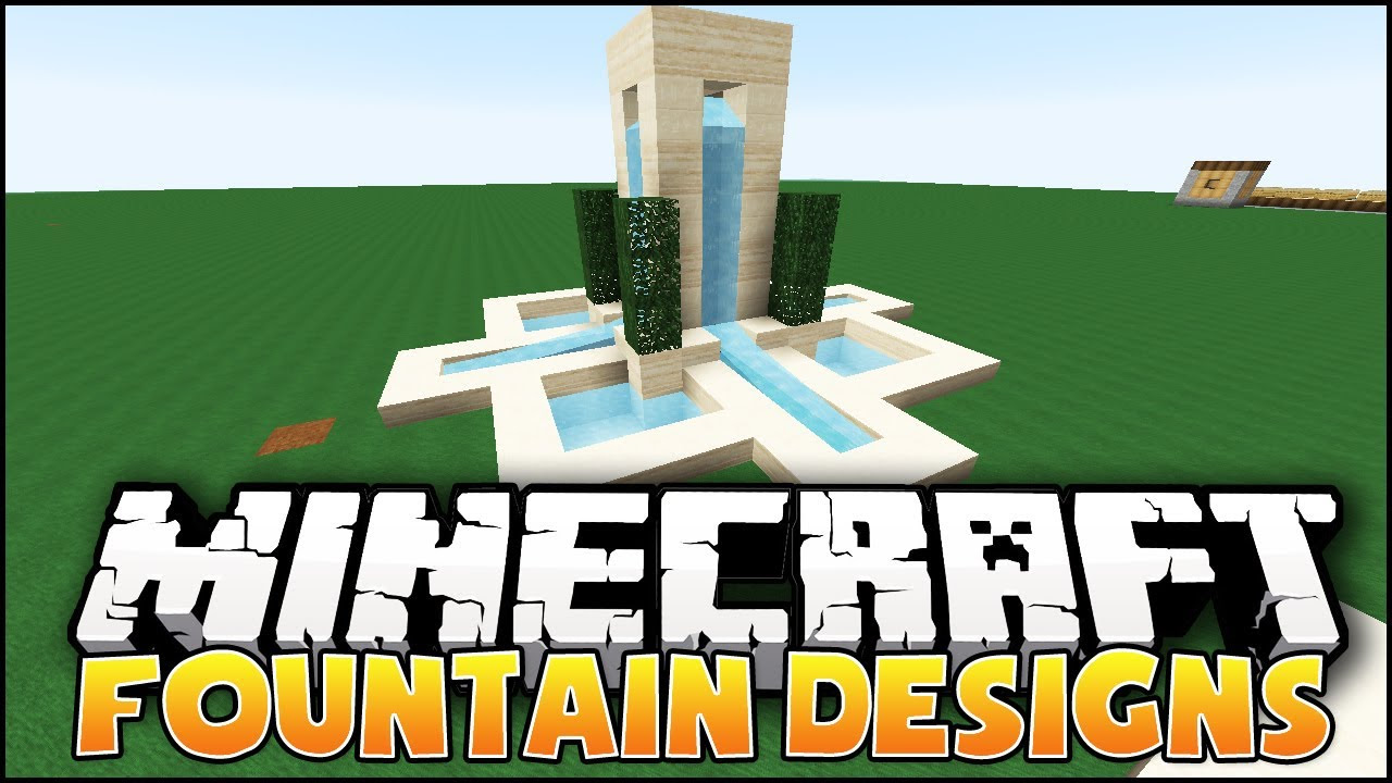 fountain design minecraft