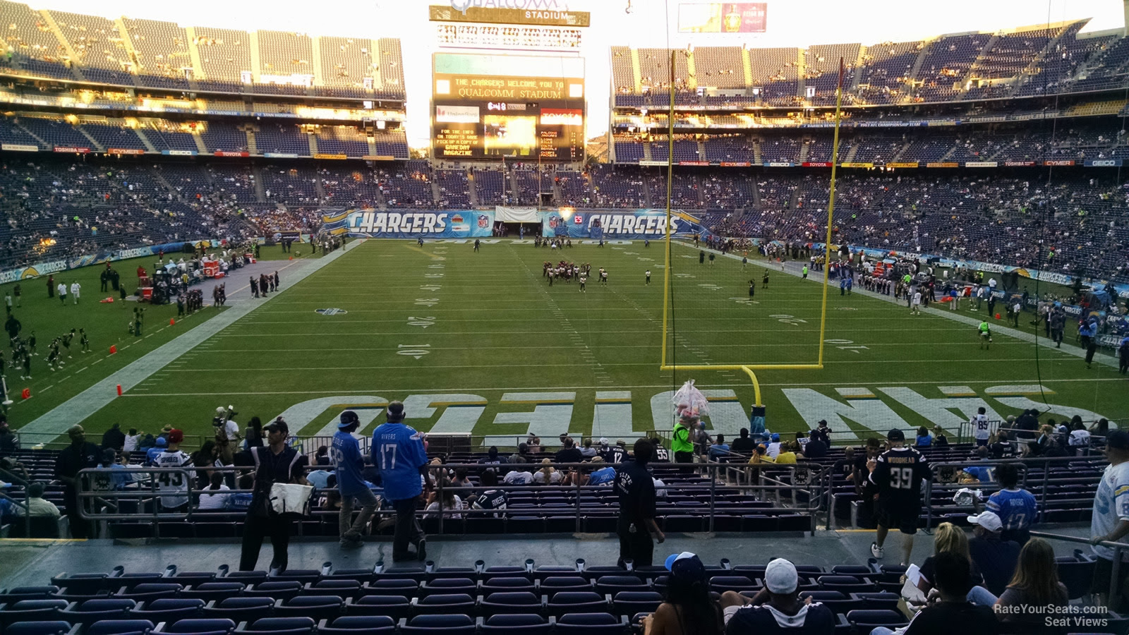 Qualcomm Stadium Section 20P Row 10_1 on 8 28 2014_S