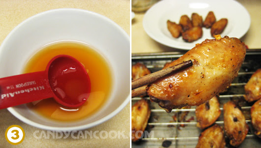 Pha nước mắm để chuẩn bị "chiên cánh gà"