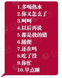 中国人女性が男性に絶対言われたくない言葉トップ１０ しゃおりんの何でもウオッチ