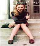 Katherine Heigl laying on floor