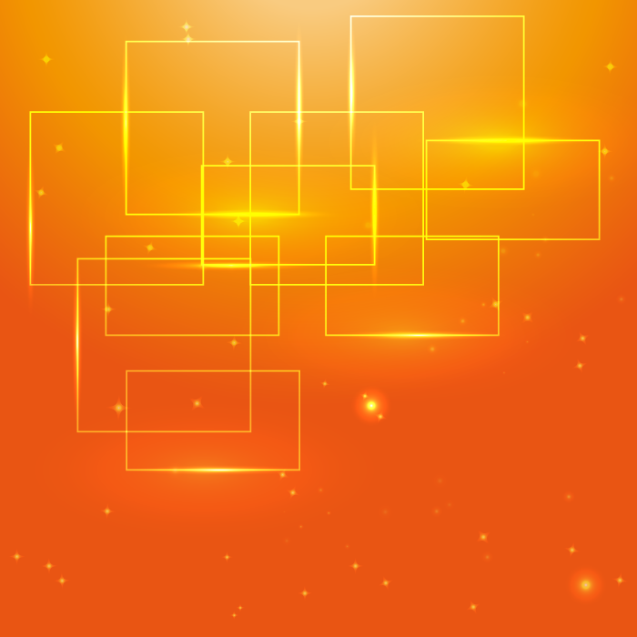 フリーイラスト オレンジ色の四角形の背景でアハ体験 Gahag 著作権フリー写真 イラスト素材集