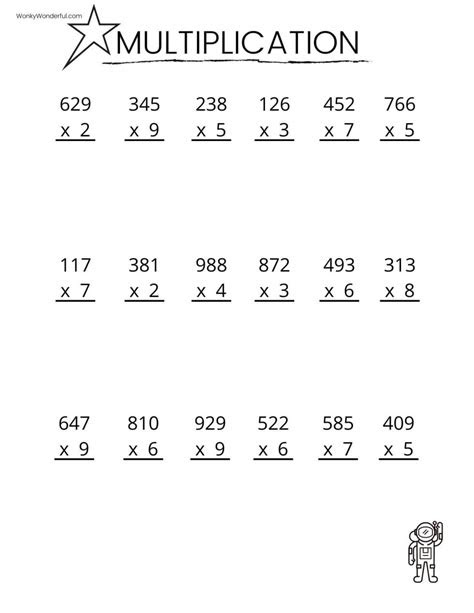Printable multiplication worksheets can help kids learn. free printable multiplication worksheets wonkywonderful