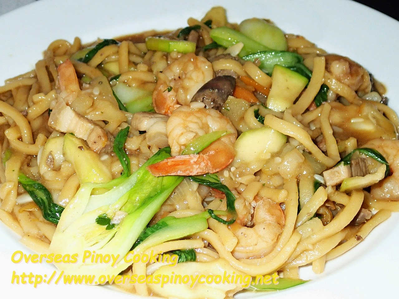 Pansit Miki with Upo