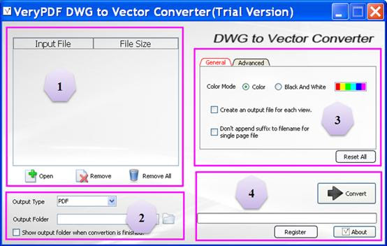 Download Convert DWG and DXF to other vector graphics