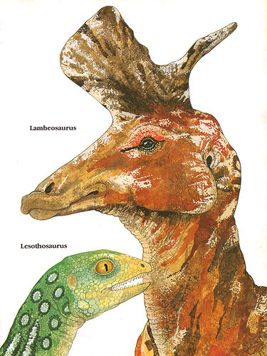 Lambeosaurus & Lesothosaurus