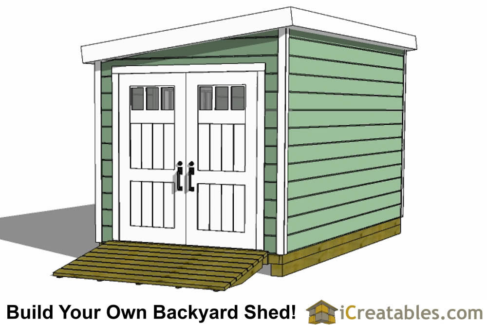 8x20 Lean To Shed Plans | Storage Shed Plans | icreatables.com