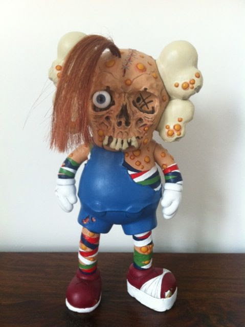 KAWS x Pushead Companion transformed into Chucky from Child's Play!
