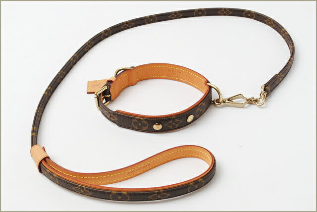 ルイヴィトン Louis Vuitton 中型犬リード 首輪 レッス バクスター コリエ バクスターmm M M モノグラム
