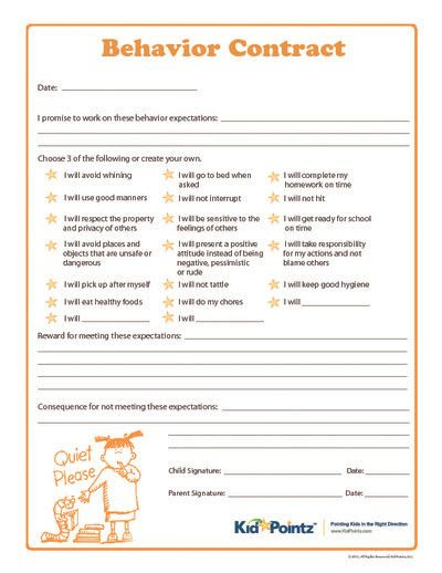 Behavior Contracts and Self-Monitoring - Miss Terlop's ...
