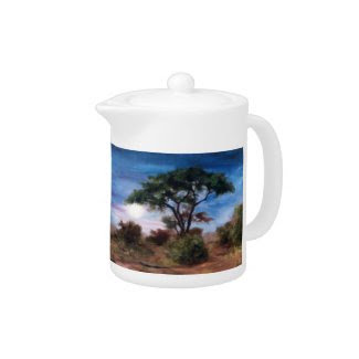 African Moon zazzle_teapot