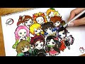 キャラクター かわいい 鬼 滅 の 刃 塗り絵 233040