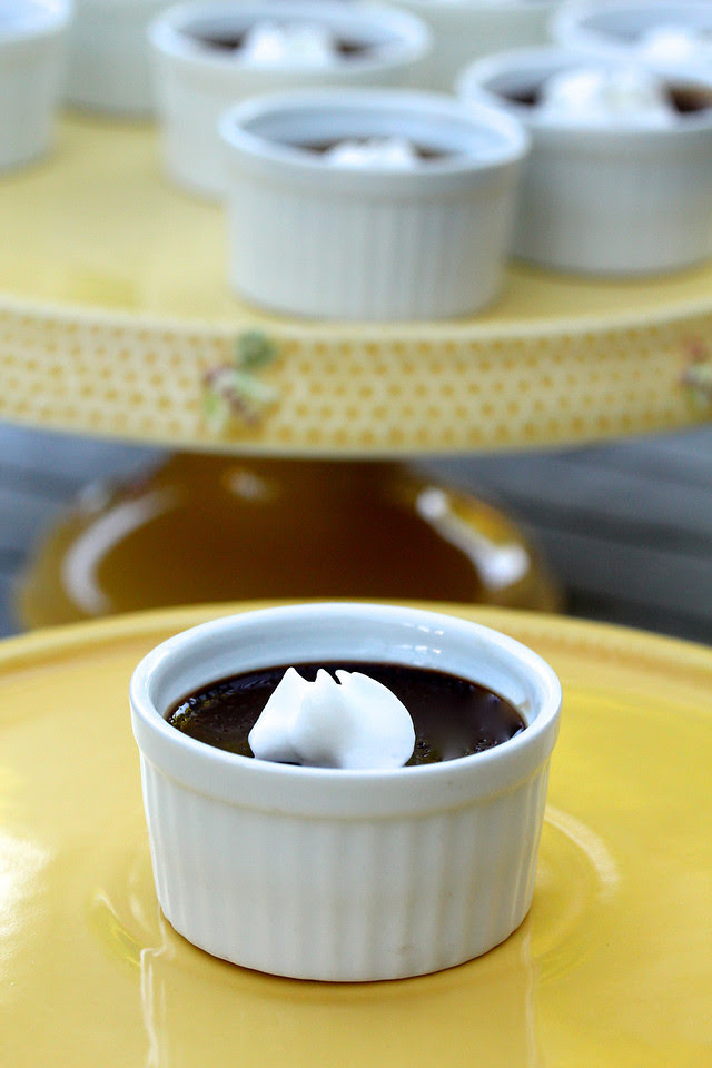 Mini Chocolate-Espresso Pots de Creme