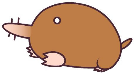 モグライラスト素材1 Kmsys辰年賀状イラスト素材集