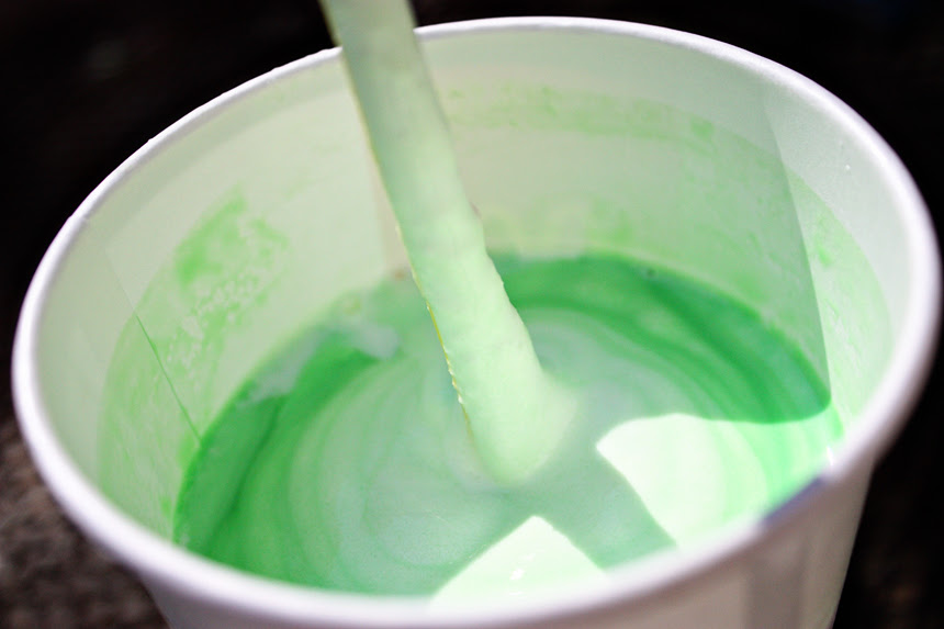shamrock shake, colors not adjusted. it's really that green