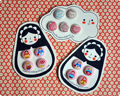 Autumn Fabric Covered Buttons
