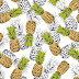 White Pineapple Hawaiian Shirt / Mens shirts,mens shirts casual slim fit: