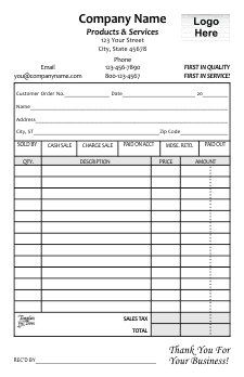 Free Business Forms Templates  Invoices - Receipts and More