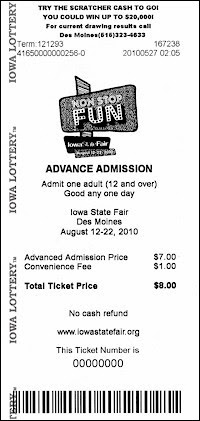 ialottery blog: What's That About State Fair Tickets?