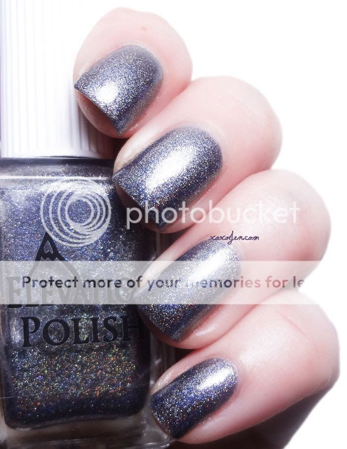 xoxoJen's swatch of Elevation Polish Eyes Made of Glimmering Coal