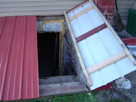 outdoor exterior basement cellar bulkhead door