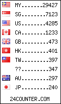 visitors by country counter