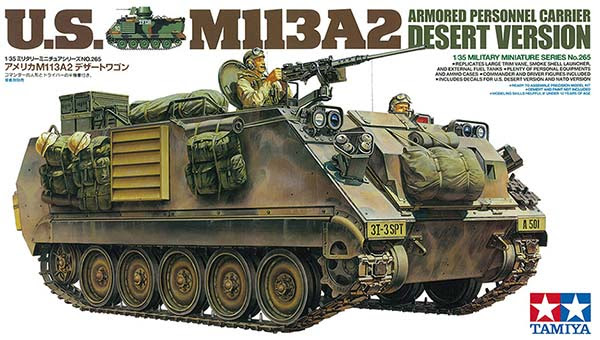 1/35 Tamiya U.S. M113A2 Armored Personnel Carrier Desert Version English Color Guide & Paint Conversion Chart