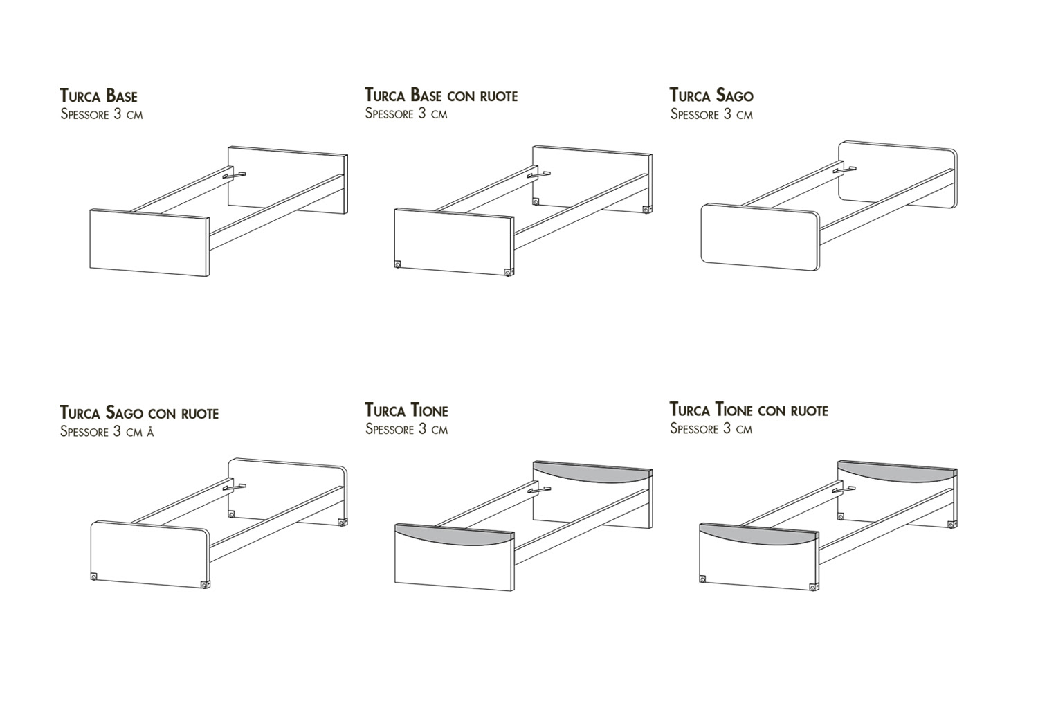 Letto singolo senza testiera Turca - CLEVER.IT