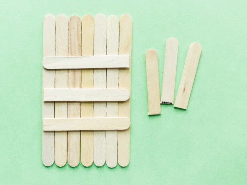 Popsicle Stick Pumpkin and Bat Craft