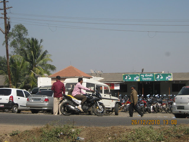 New Dosti Restaurant at MIDC Junction  - Mahavir Natura, almost Ready for Possession 1 BHK & 2 BHK Flats at Talegaon MIDC Junction on Old Mumbai Pune Highway (NH4) at Vadgaon Maval, Pune 412 106