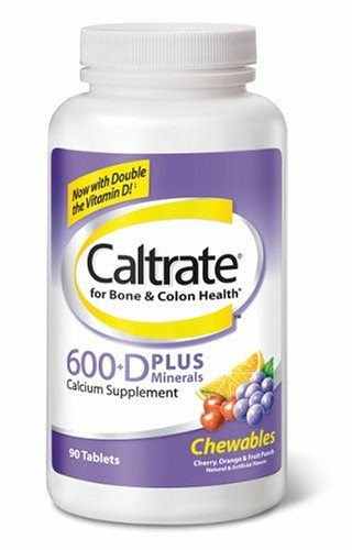 Christmas Caltrate 600 Plus D Calcium Supplement Chewable Tablets with Vitamin D and Minerals, Assorted Fruit Flavors, 90-Count Bottles (Pack of 2) Deals