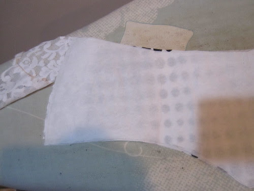 Trim off Lace Insertion