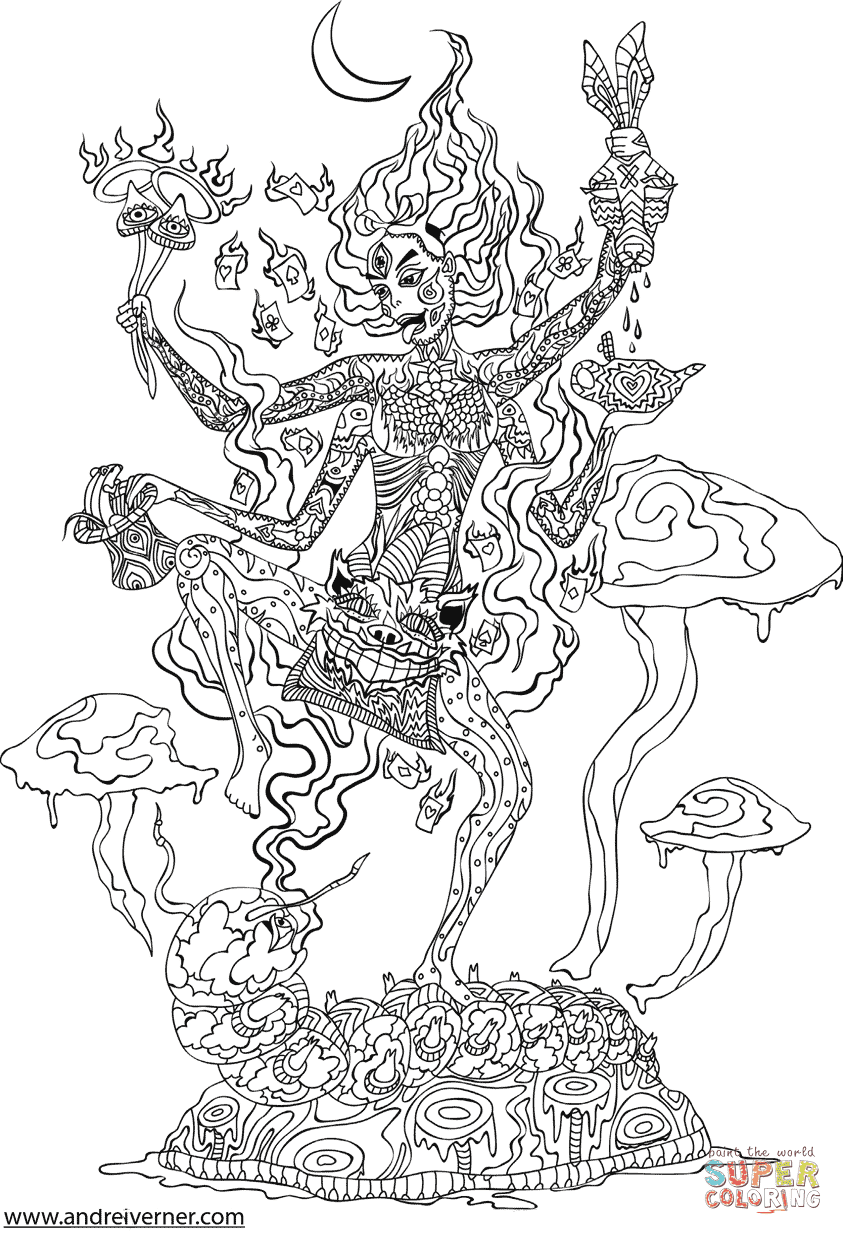 Download Psychedelic Ornaments coloring page | Free Printable ...