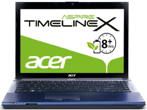 Acer Aspire TimelineX 4830T-2314G50Mnbb 35,6 cm (14 Zoll) Notebook (Intel Core i3 2310M, 2,1GHz, 4GB RAM, 500GB HDD, Intel HD 3000, DVD, Win7 HP) eisblau