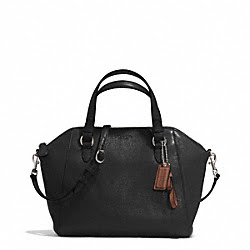 PARK LEATHER MINI SATCHEL - COACH f30281 - SILVER/BLACK