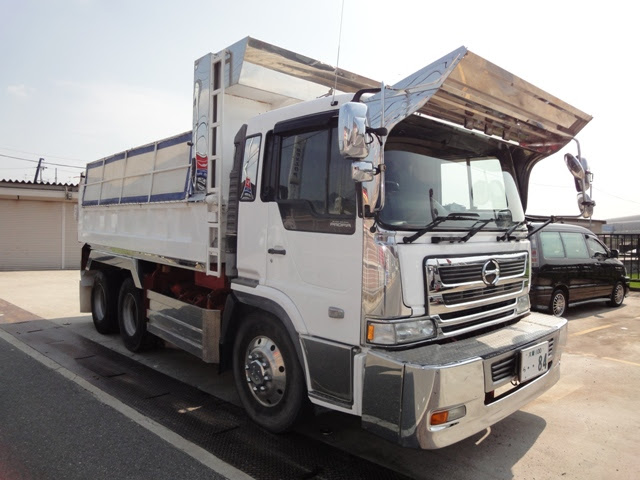 大阪中古ダンプ販売 H13日野プロフィア8 7ｔ ダンプ 車検付 荷台510 F21c 780ｃｃ Kl Fs4fkga