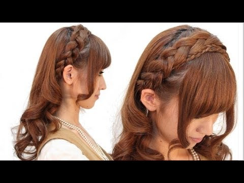 編み込みカチューシャふわくしゅ巻き ヘアメイク講座 Megadel メガデル