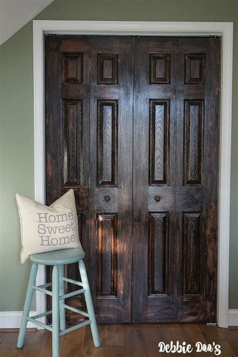 The oils prevent rot and give the wood a shiny patina, but they also inhibit paint adhesion and can bleed through finishes, so painti. How to paint a plain white door to look like wood