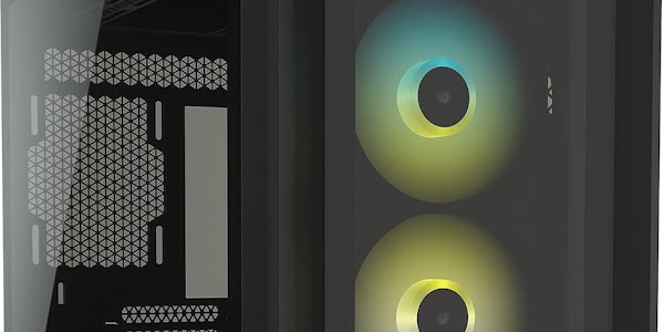Corsair iCUE 5000X RGB Tempered Glass Mid-Tower ATX PC Smart Case - Black