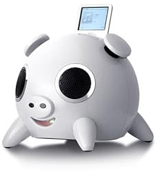 Speakal iPig 2.1 Stereo iPod Docking Station with 5 Speakers (White)