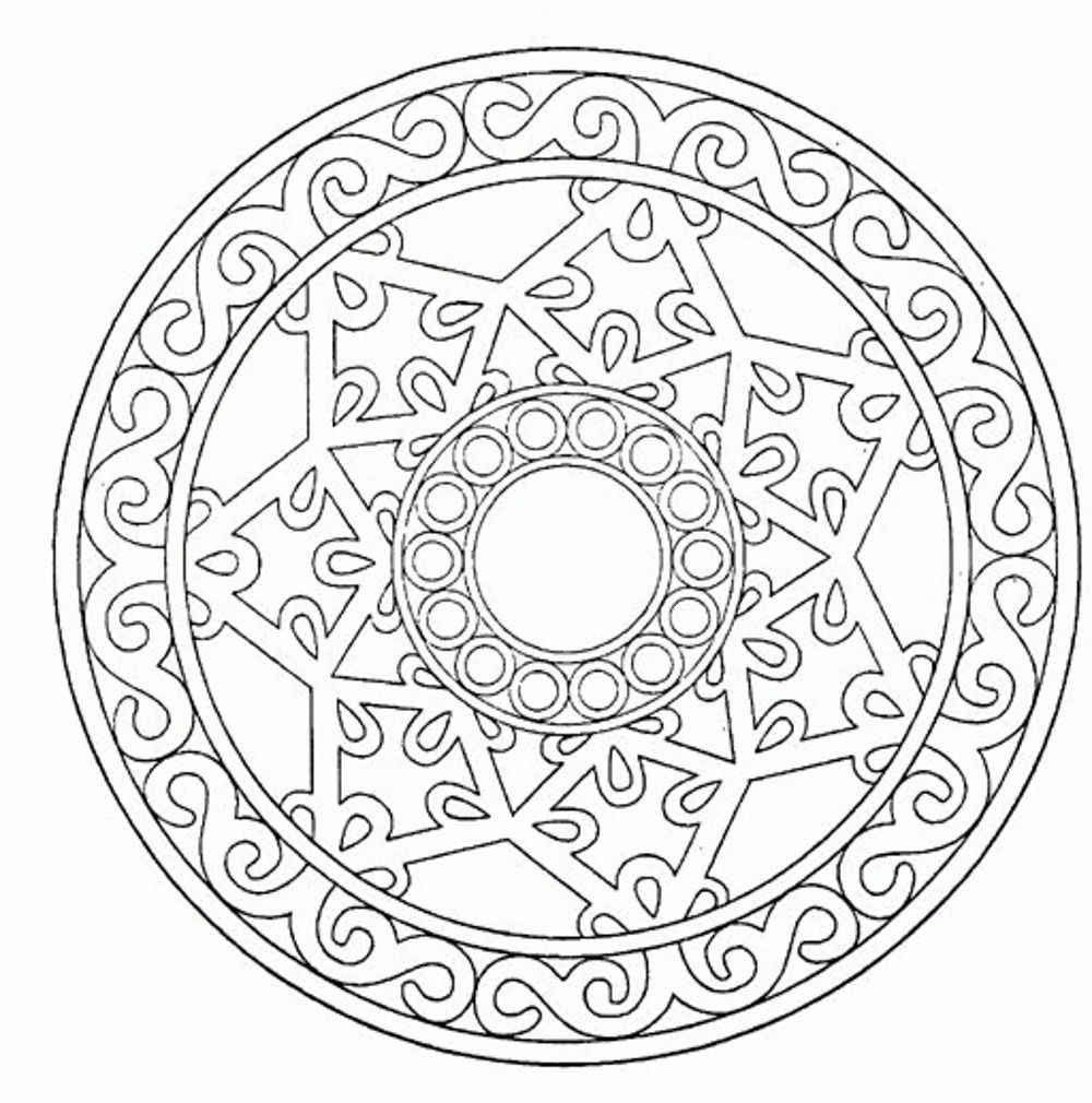 Download Mandala Adult Coloring Pages Printable - Coloring Home