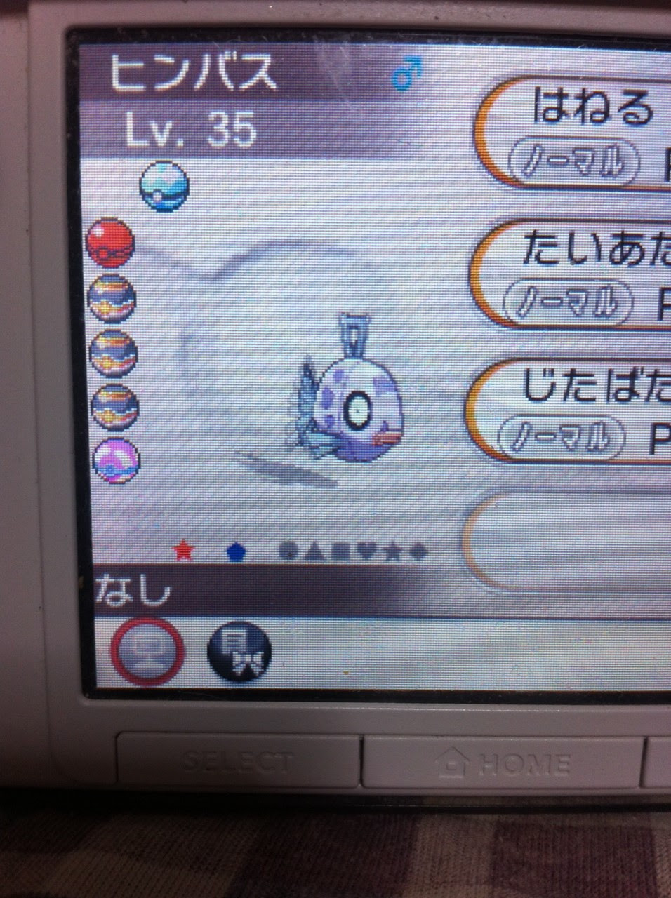 色違いに釘付け ヒンバス Oras A